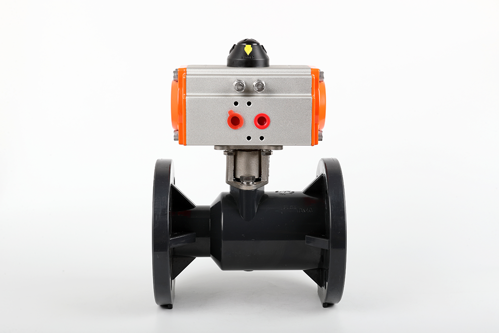 承留镇气动法兰一体球阀